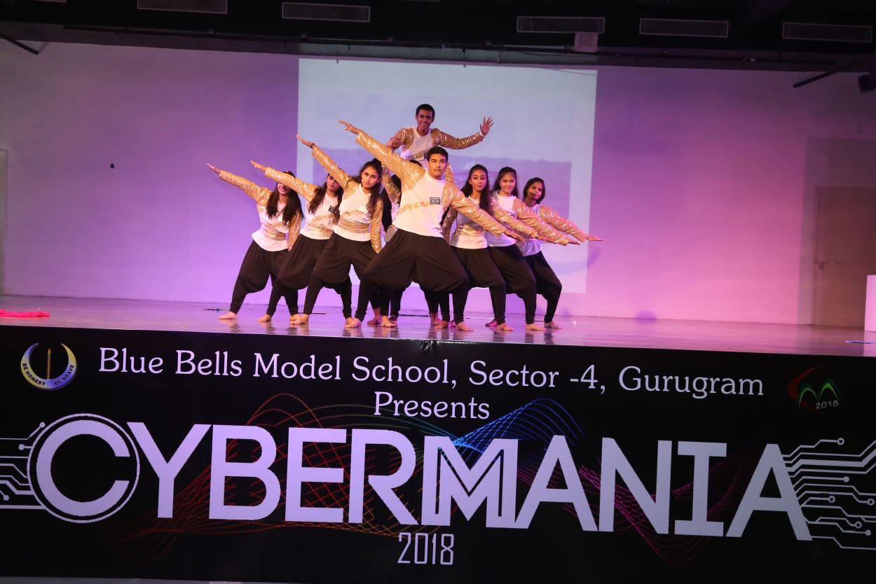 STUPENDOUS PERFORMANCE BY Brahm Dutt Blue Bells Public School IN CYBERMANIA 2018.